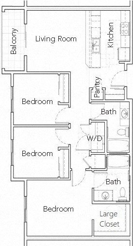 3X2 Floor Plans available at Polaris at Covington | Covington, WA 89042